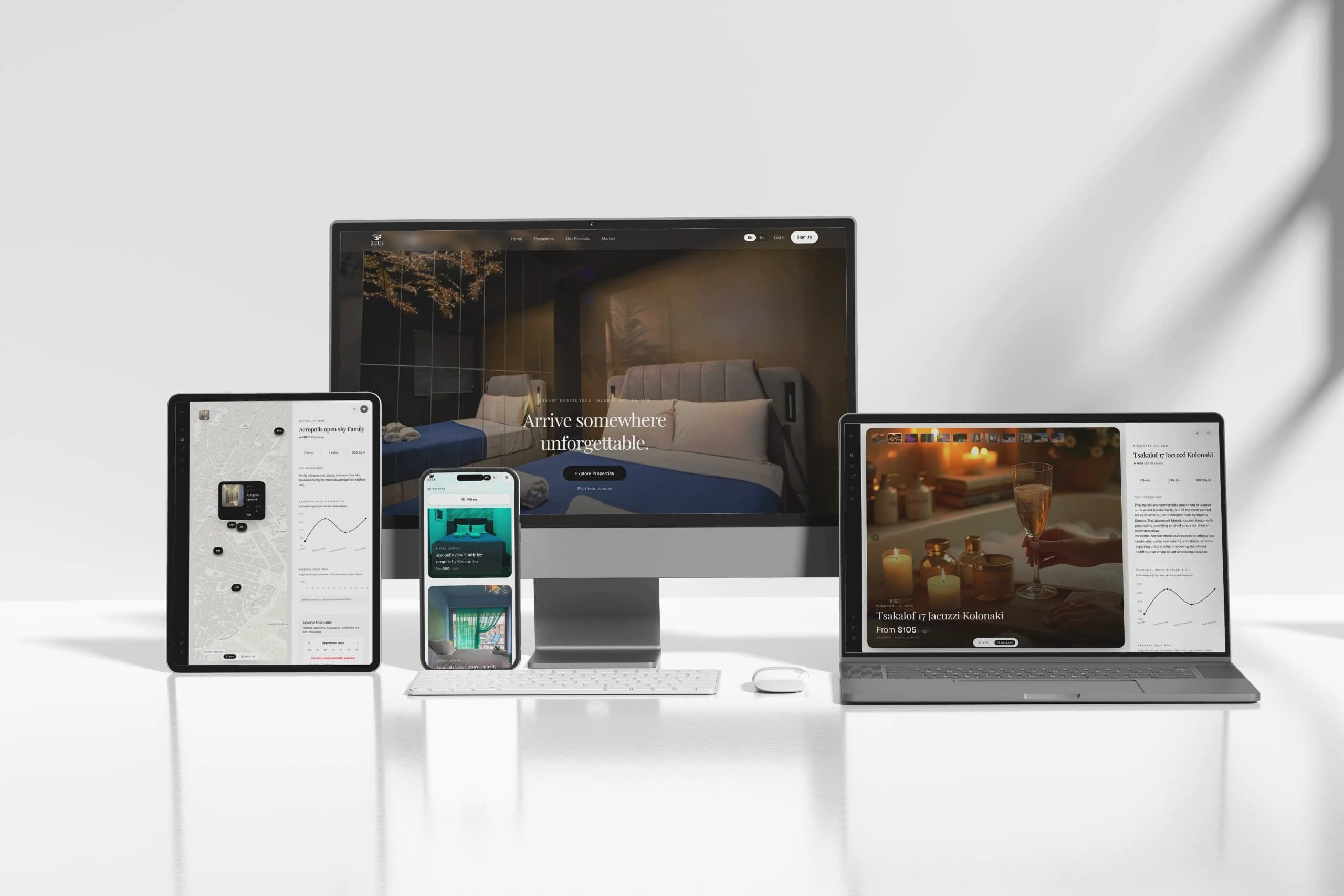ZEUS — Luxury Athens Booking Platform preview